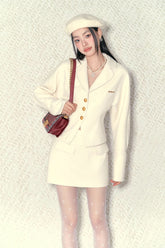 Chaebol Style Bat Sleeve Suit Set